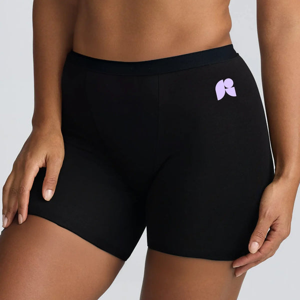 Ultra-absorbent heavy flow period boxer shorts for overnight protection and gym wear