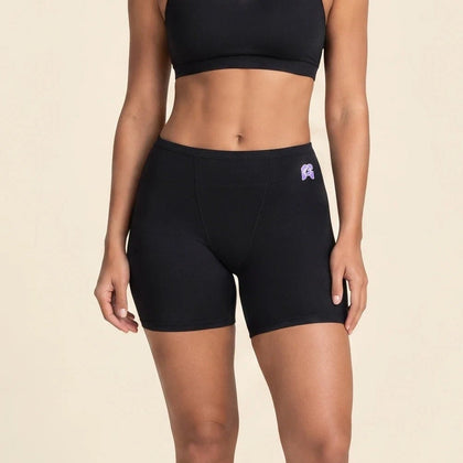 FreeFlowa black period boxer shorts front view