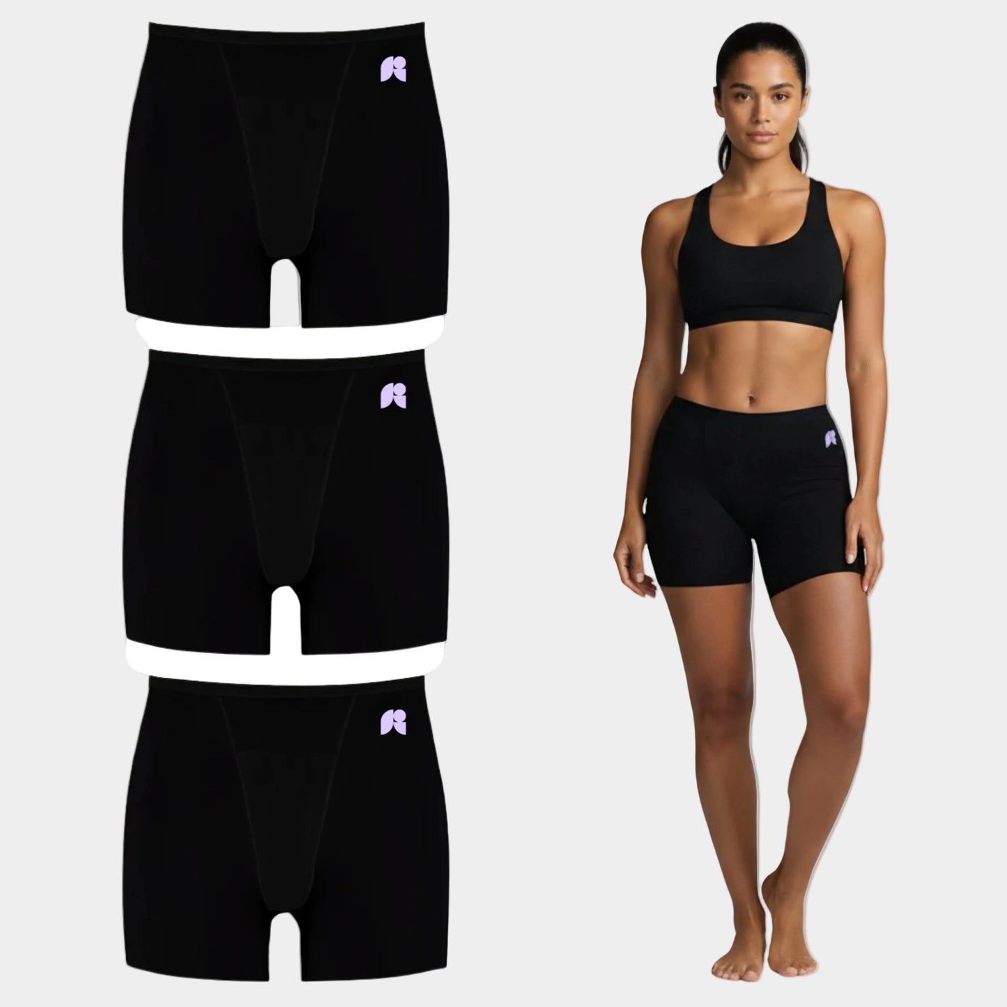 3-Pair Period Boxer Shorts