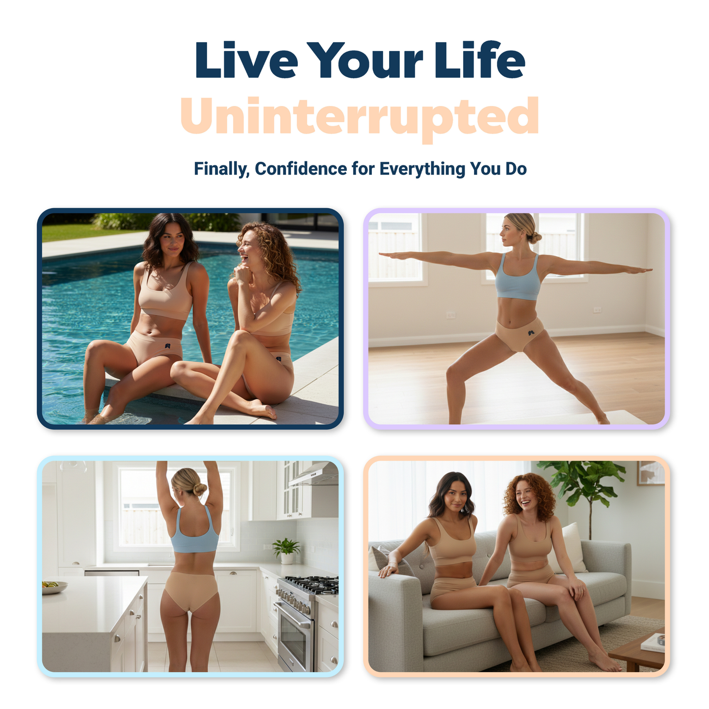 Seamless Mid-Brief Waist Period Pants