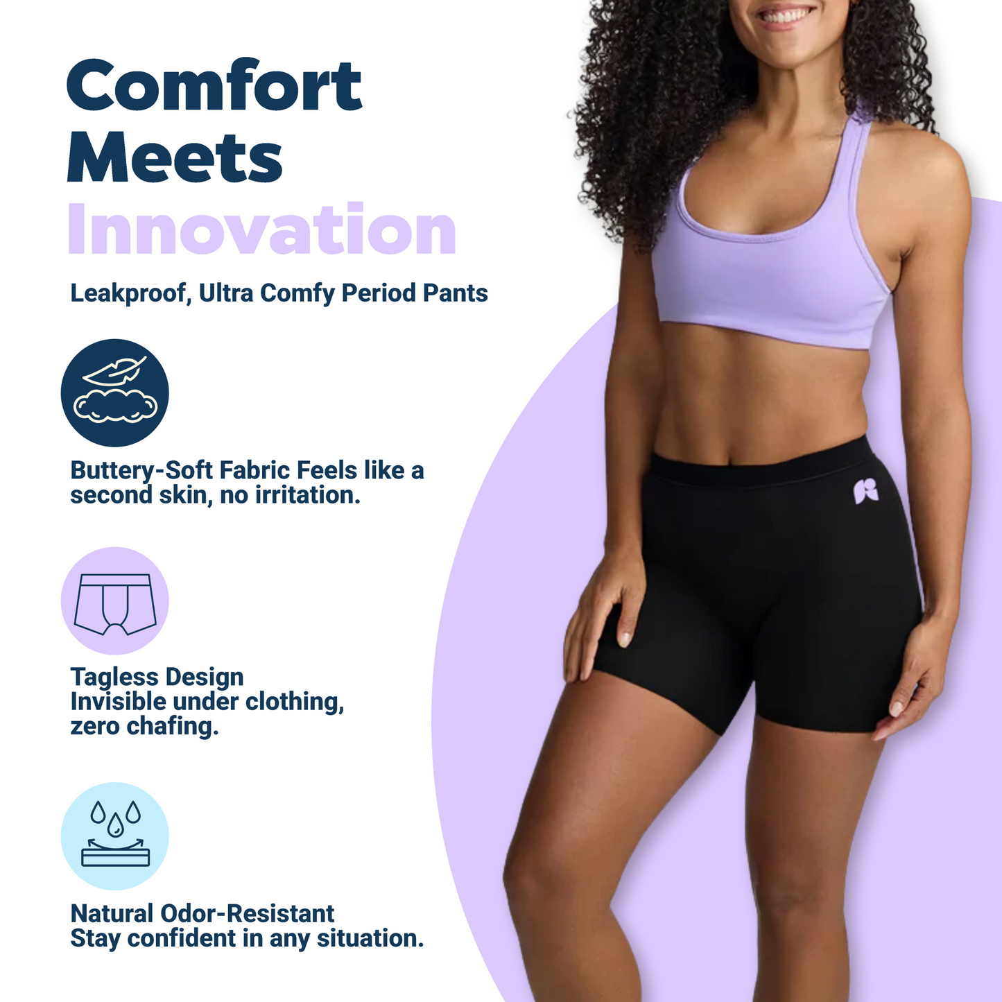 3-Pair Period Boxer Shorts