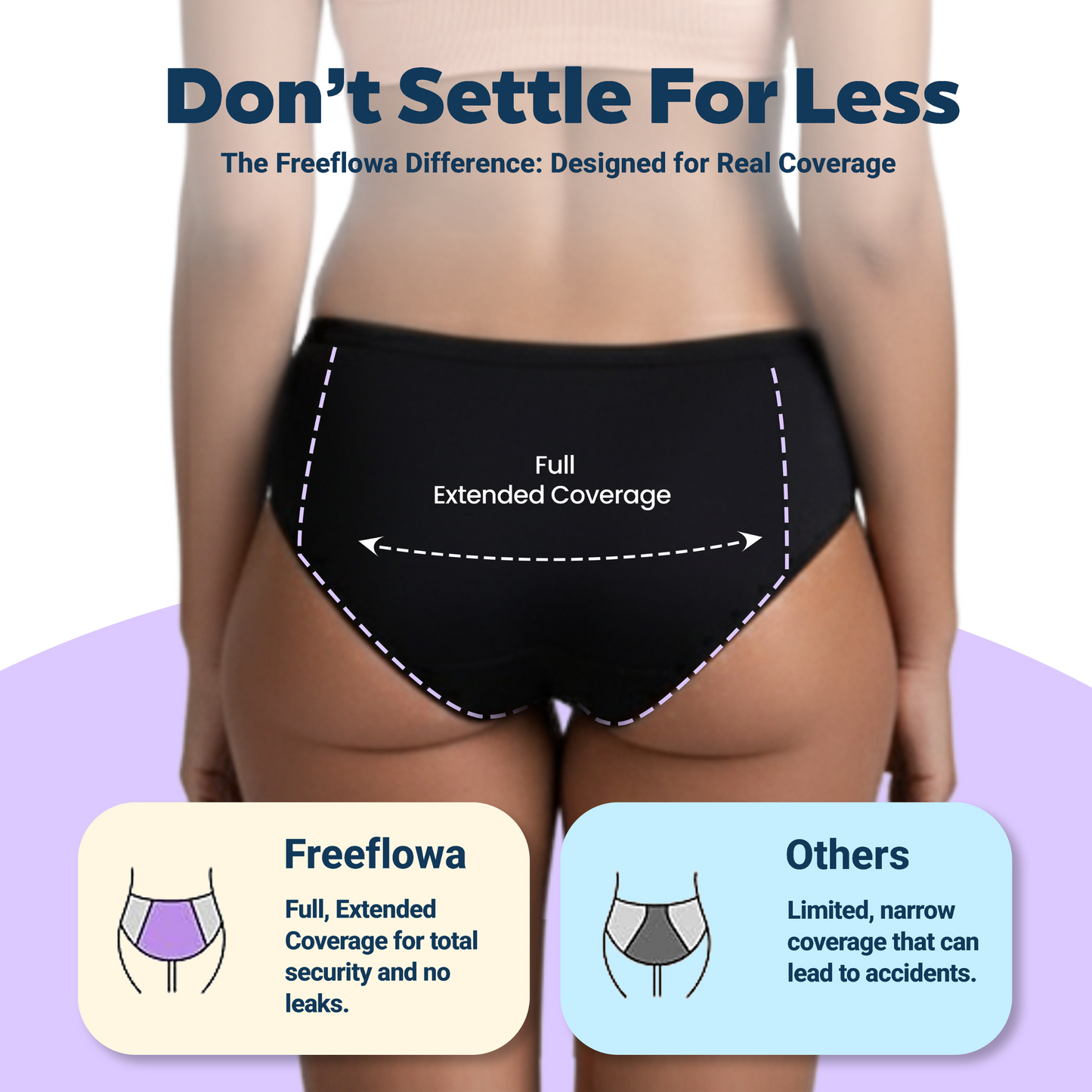 3-Pair Seamless Mid-Brief Waist Period Pants