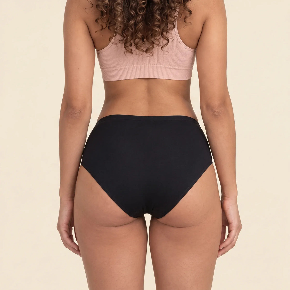 FreeFlowa Women's Period Pants - Seamless Mid-Brief Waist 3-Pack
