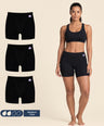 FreeFlowa Women's Period Boxer Shorts - 3-Pack