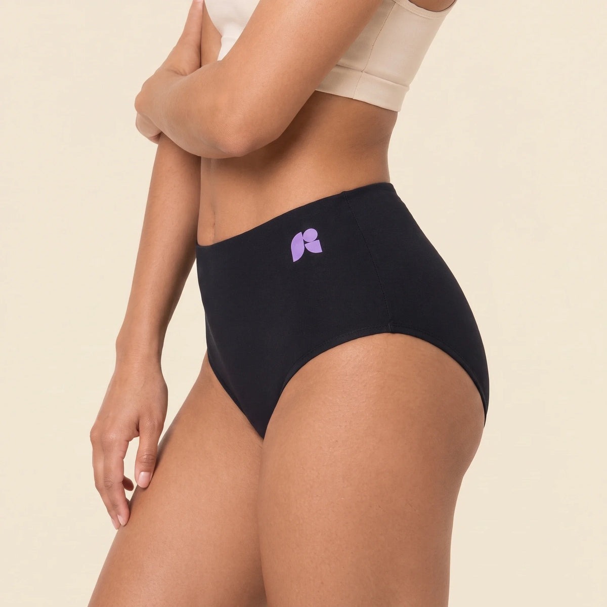 FreeFlowa Women's Period Pants - Seamless High Waist 3-Pack