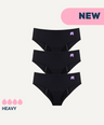 3-Pair Seamless Mid-Brief Waist Period Pants