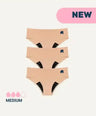 3-Pair Seamless Period Mid-Brief Waist Pants