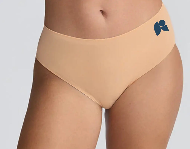 Seamless mid-brief period underwear for moderate flow by Freeflowa, designed for everyday comfort.