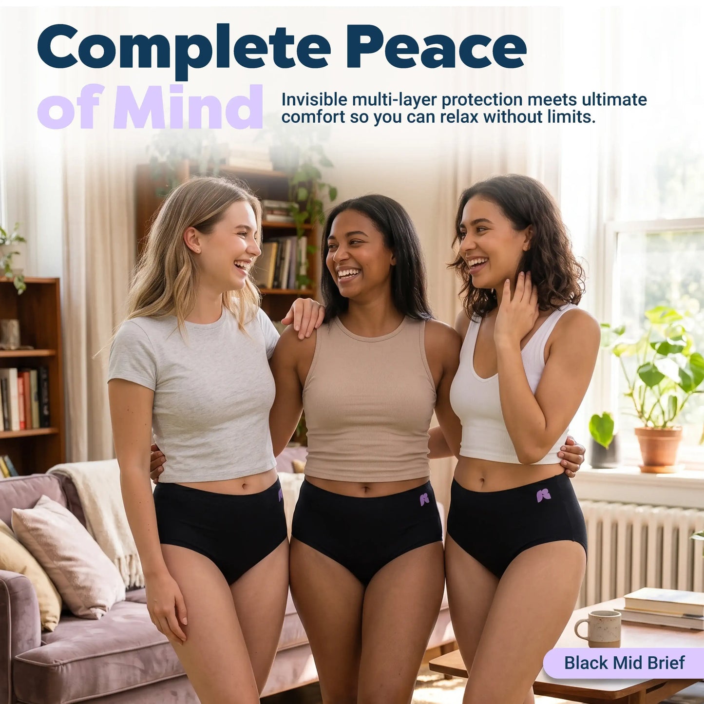 3-Pair Seamless High Waist Pants